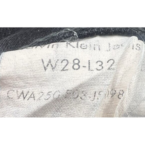 Calvin Klein Womens Jeans Size 28/32 Black Denim BootCut Button - Picture 12 of 16